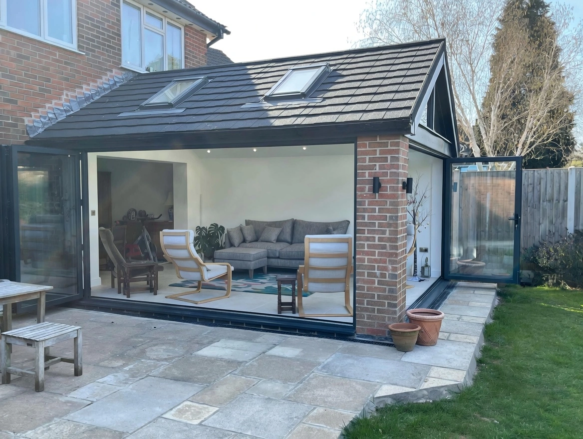 Bright modern conservatory extension Manchester