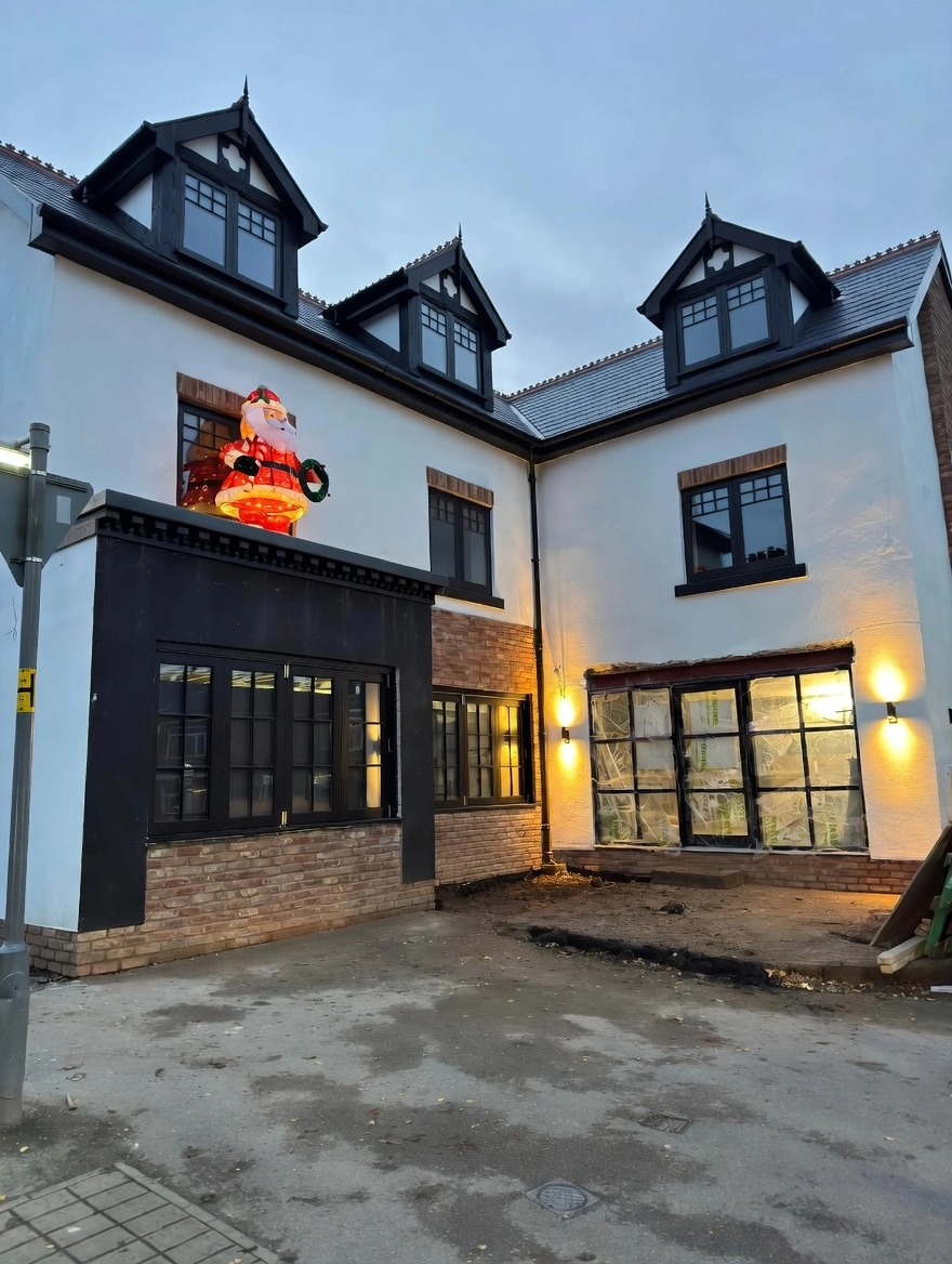 Modern aluminium shopfront installation Manchester