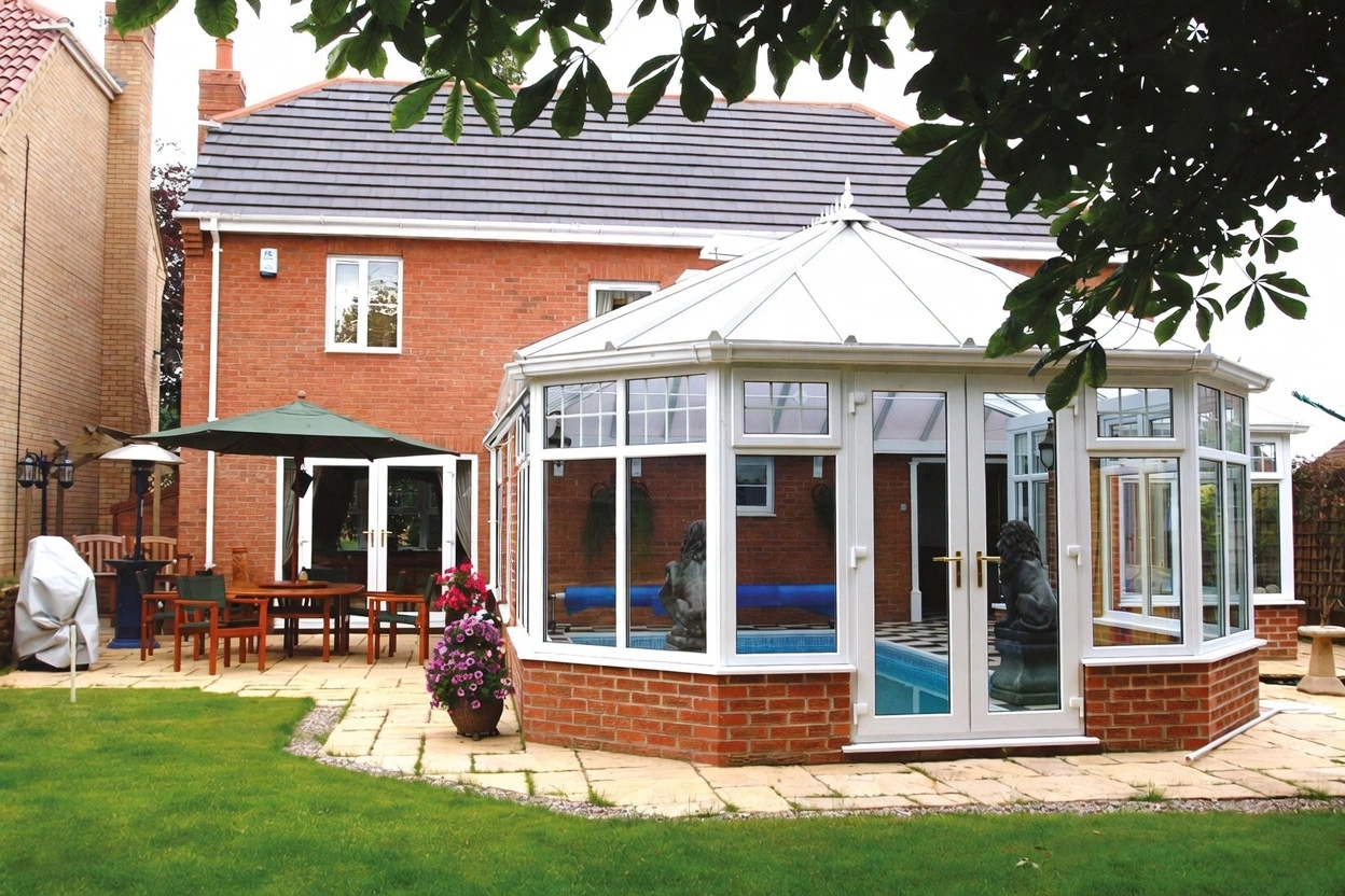 White uPVC Victorian conservatory in Manchester
